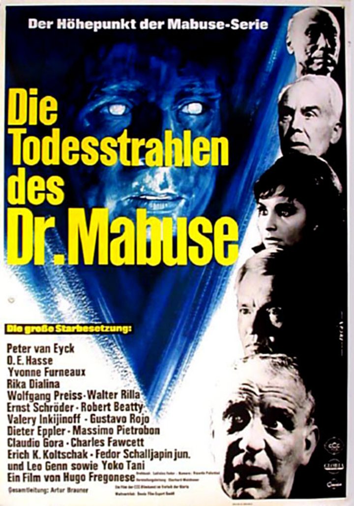 Die Todesstrahlen Des Dr. Mabuse (1964) Poster