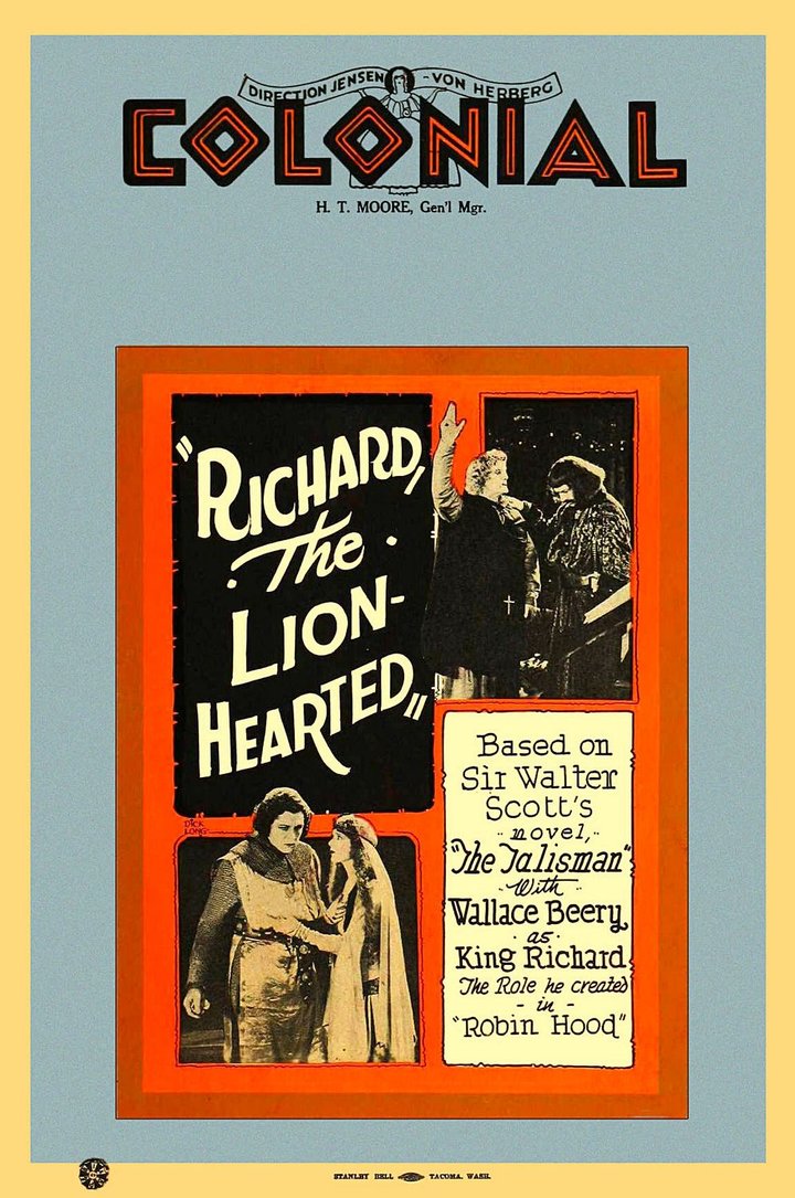 Richard The Lion-hearted (1923) Poster