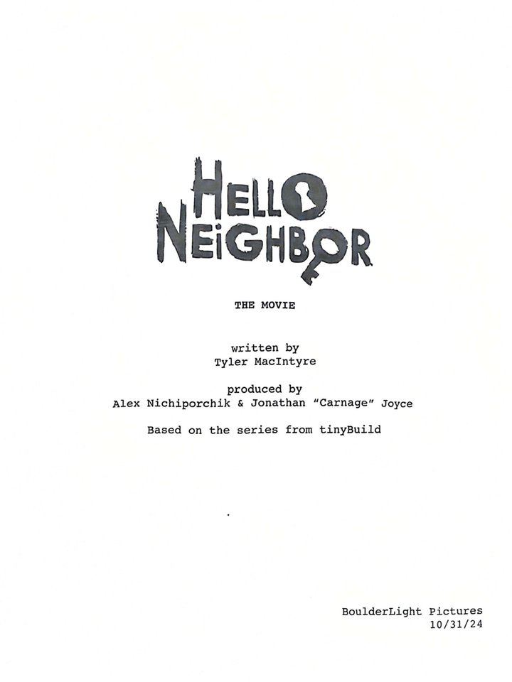 Hello Neighbor: The Movie Poster