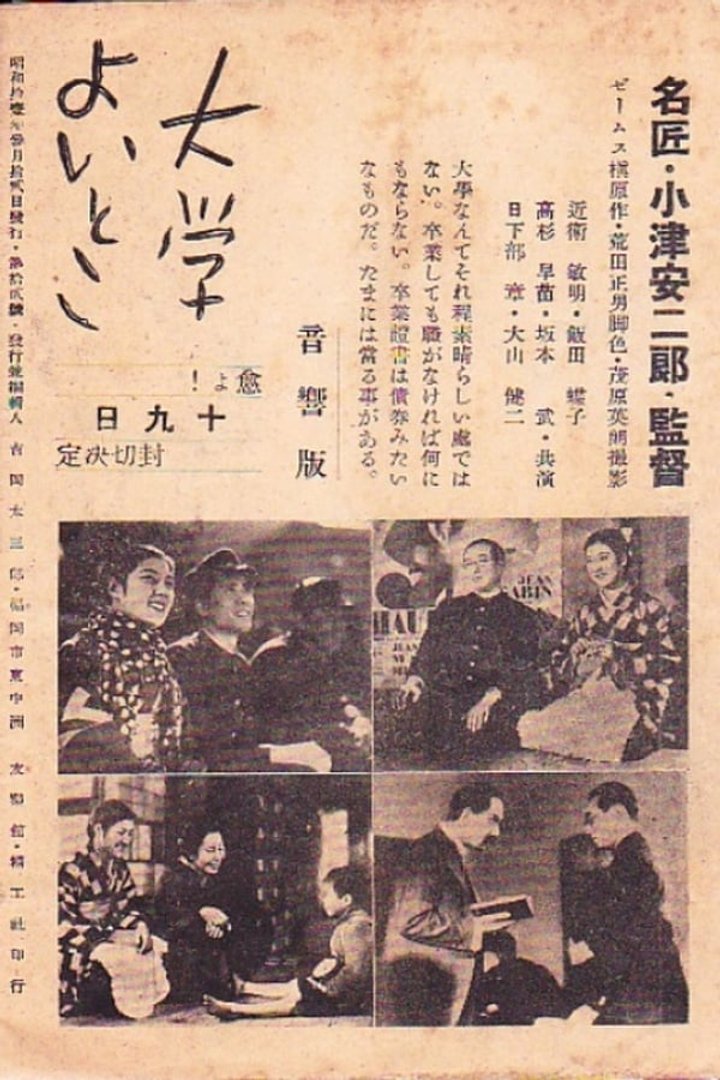 Daigaku Yoitoko (1935) Poster