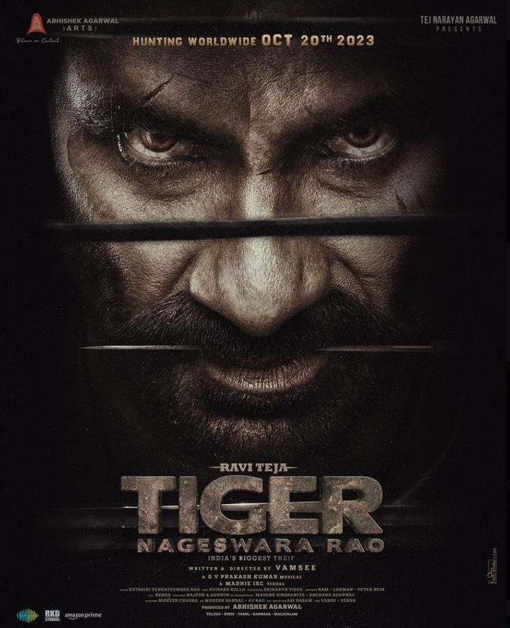 Tiger Nageswara Rao (2023) Poster