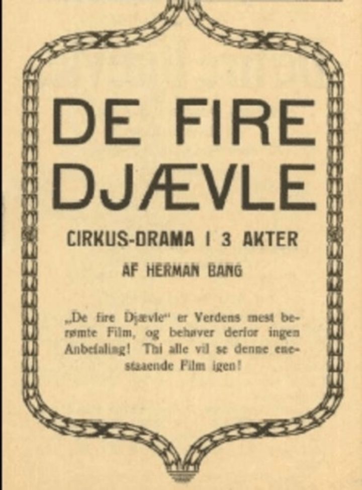 De Fire Djævle (1911) Poster