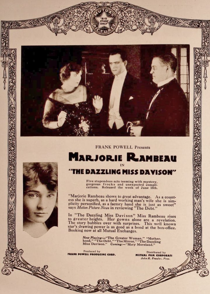 The Dazzling Miss Davison (1917) Poster