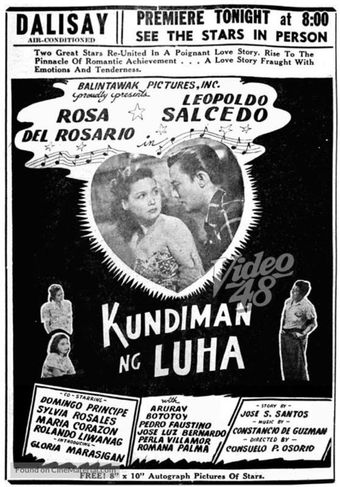 kundiman ng luha 1950 poster