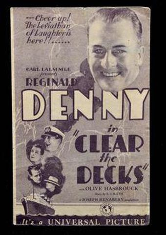 clear the decks 1929 poster