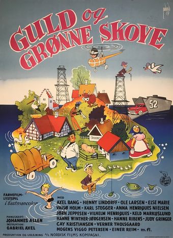 guld og grønne skove 1958 poster