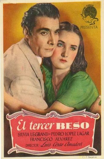 el tercer beso 1943 poster