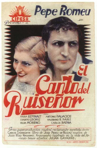 el canto del ruiseñor 1934 poster