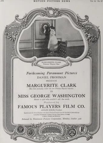 miss george washington 1916 poster