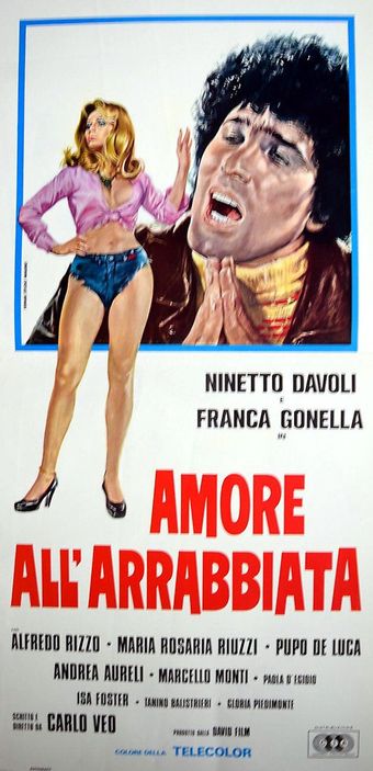 amore all'arrabbiata 1977 poster