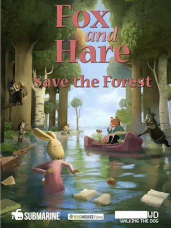 fox & hare save the forest 2024 poster