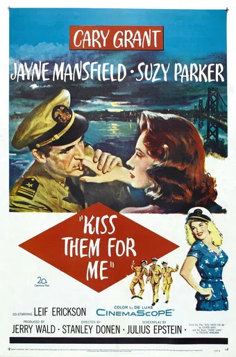 kiss them for me 1957 poster