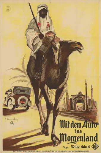 mit dem auto ins morgenland 1926 poster