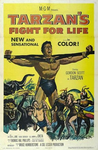 tarzan's fight for life 1958 poster