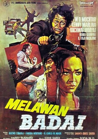 melawan badai 1974 poster