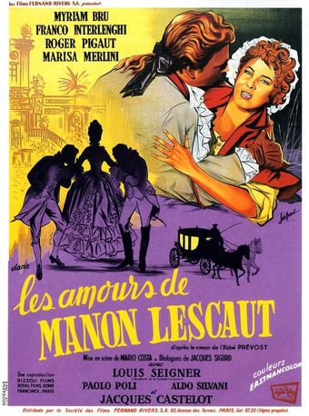 gli amori di manon lescaut 1954 poster