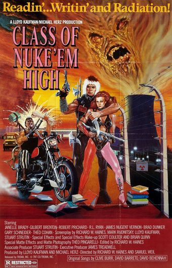 class of nuke 'em high 1986 poster