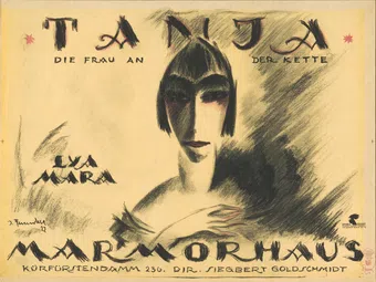 tanja, die frau an der kette 1922 poster