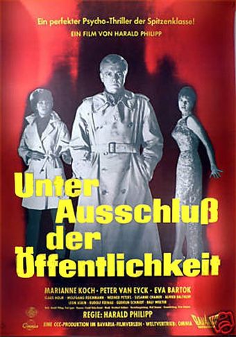 unter ausschluß der öffentlichkeit 1961 poster