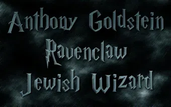 anthony goldstein, ravenclaw, jewish wizard 2017 poster