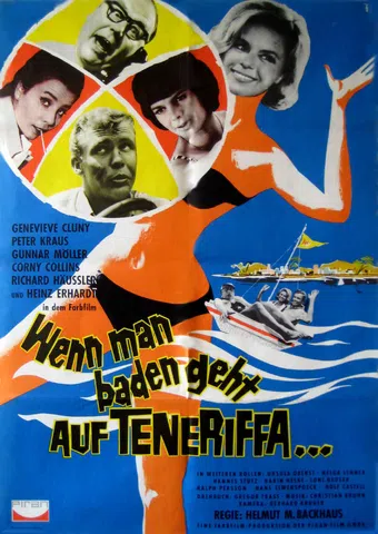 wenn man baden geht auf teneriffa 1964 poster