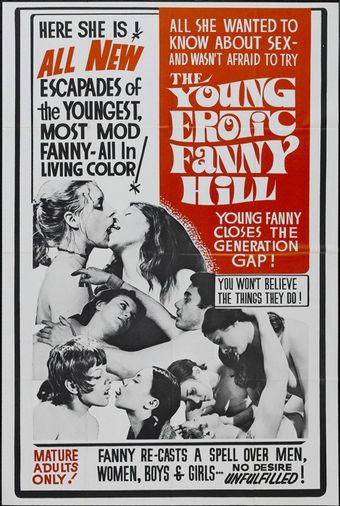 the young, erotic fanny hill 1971 poster