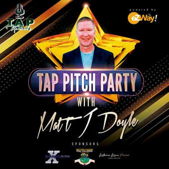 tap pitch party 2023 poster