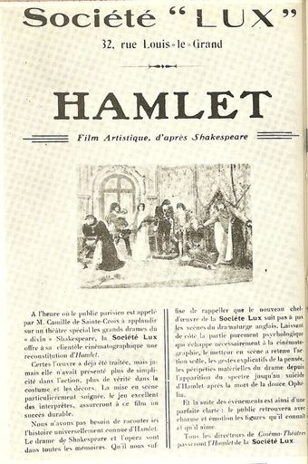 hamlet 1910 poster