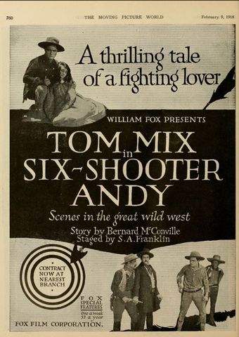 six-shooter andy 1918 poster