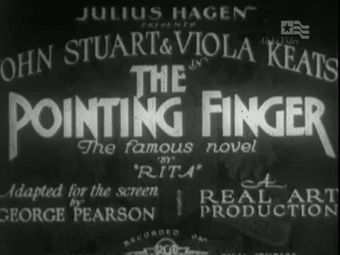 the pointing finger 1933 poster