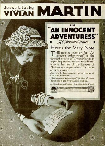 an innocent adventuress 1919 poster