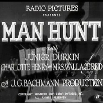 man hunt 1933 poster