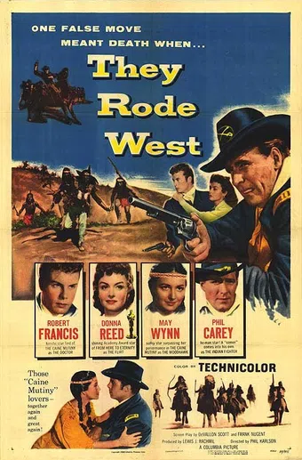 they rode west 1954 poster