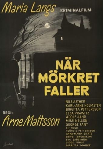 när mörkret faller 1960 poster