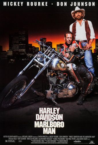 harley davidson and the marlboro man 1991 poster