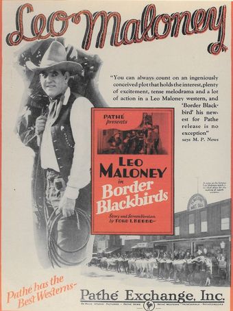 border blackbirds 1927 poster