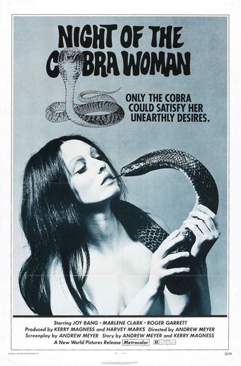 night of the cobra woman 1972 poster