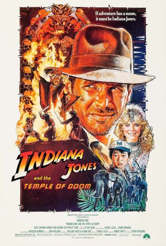 indiana jones and the temple of doom 1984 poster