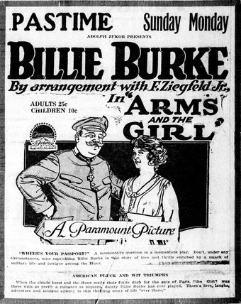 arms and the girl 1917 poster