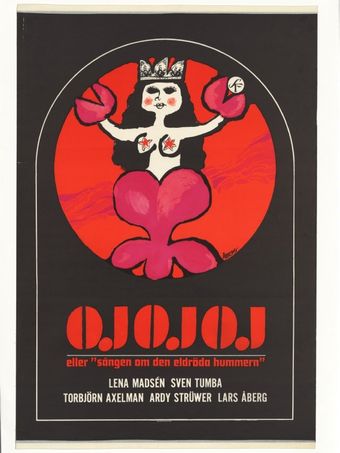 oj oj oj eller 'sången om den eldröda hummern' 1966 poster