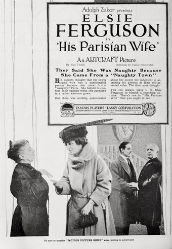 his parisian wife 1919 poster