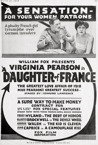 a daughter of france 1918 poster