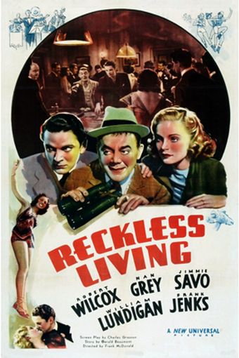 reckless living 1938 poster