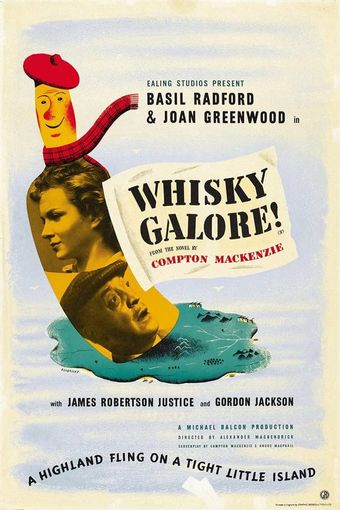 whisky galore! 1949 poster