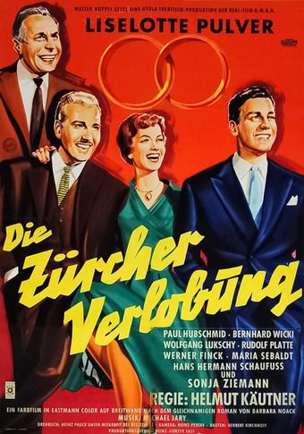 die zürcher verlobung 1957 poster