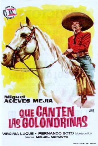 que me toquen las golondrinas 1957 poster