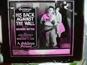 his back against the wall 1922 poster