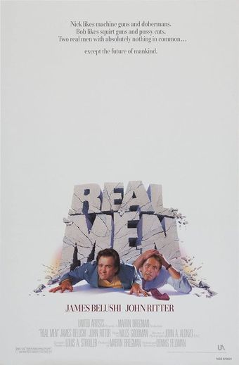 real men 1987 poster