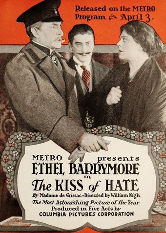 the kiss of hate 1916 poster