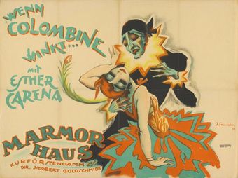 wenn colombine winkt 1920 poster